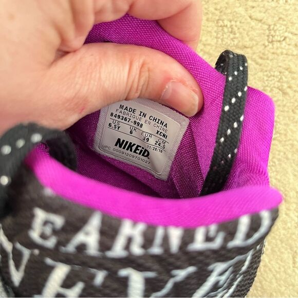 Nike Kyrie 2 NikeID Black/Gray Purple Basketball‎ J.B.Y Sneakers - Picture 12 of 15